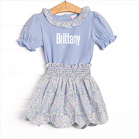 Baltimore Blues Skirt Set, Blue