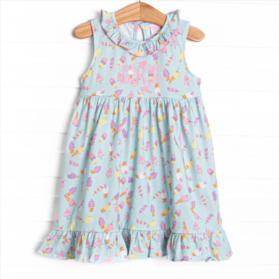 Beat the Heat Treat Sleeveless Dress, Green