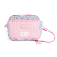 Bellflower Beauty Oxford Quilted Lunch Box, Blue
