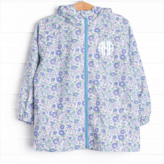 Bellflower Beauty Raincoat, Blue