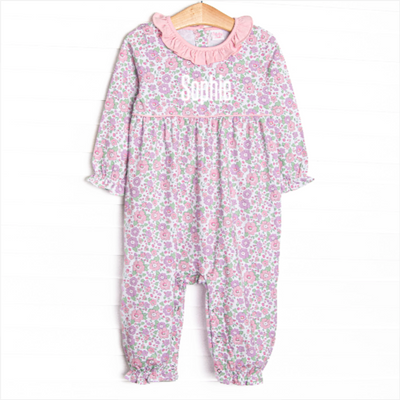 Bellflower Beauty Romper, Pink Floral