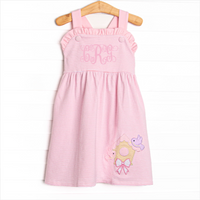 Birdhouse Beauty Applique Dress, Pink