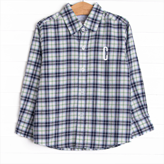 Bleu: Conrad Button-Up Shirt, Blue