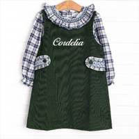 Bleu: Cordelia Smocked Dress Set, Blue