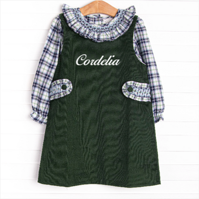 Bleu: Cordelia Smocked Dress Set, Blue