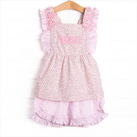 Bleu: Florence Applique Short Set, Pink
