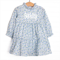 Blue Berry Blooms Dress, Blue