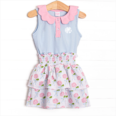 Blue Ribbon Blooms Skirt Set, Blue