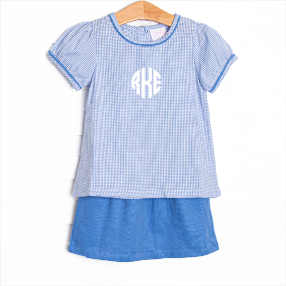 Briarcliff Classic Skirt Set, Blue
