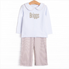 Briggs Pant Set, Tan Stripe