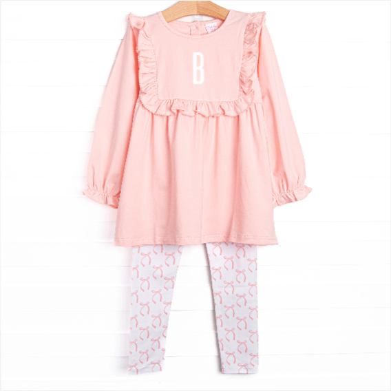 Brooklyn Bows Legging Set, Pink
