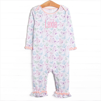 Butterfly Breeze Romper, Pink