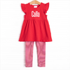 Calla Legging Set, Red