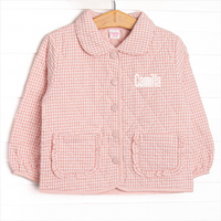 Camilla Quilted Coat, Pink