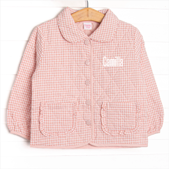 Camilla Quilted Coat, Pink