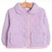 Camilla Quilted Coat, Purple