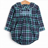 Campbell Long Sleeve Bubble, Navy Plaid