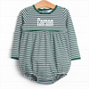 Carson Long Sleeve Bubble, Green Stripe