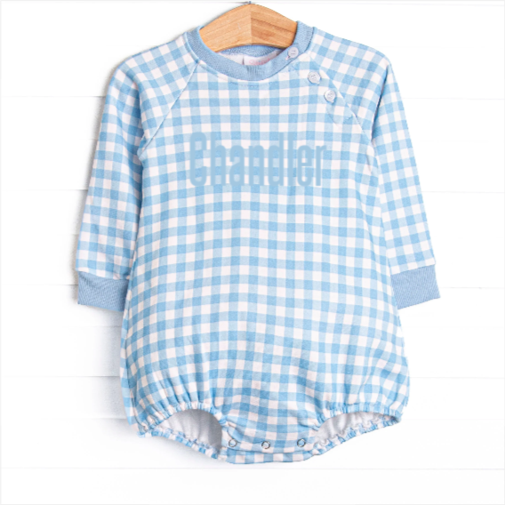 Chandler Check Sweatshirt Bubble, Blue