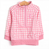 Charlee Check Sweatshirt Pullover, Pink