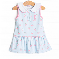 Cherry Fun Tennis Dress, Blue