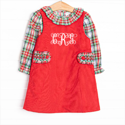 Christmas Classic Dress Set, Red