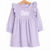 Claire Long Sleeve Dress, Purple Stripe
