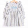 Classically Corded Dress, Blue