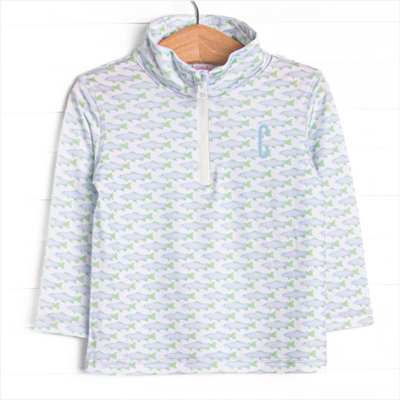 Clear Lake Catch Performance Pullover, Blue
