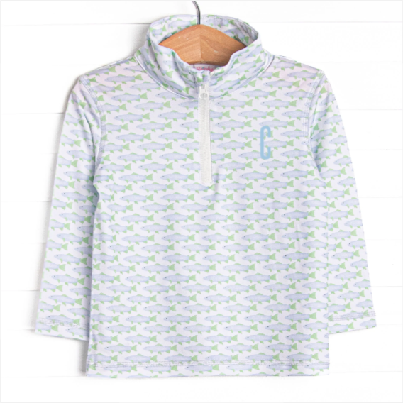 Clear Lake Catch Performance Pullover, Blue