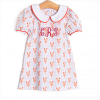 Coastal Catch Dress, Red