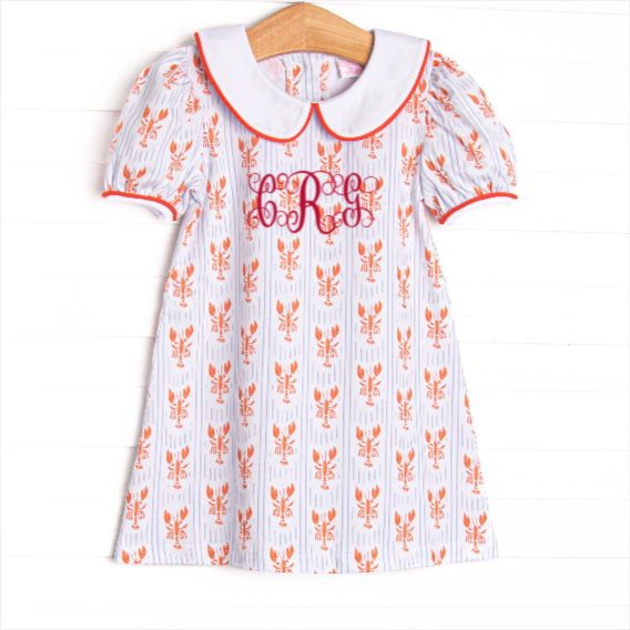 Coastal Catch Dress, Red