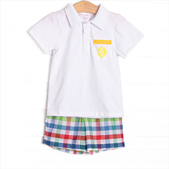 Color Me Ready Short Set, Yellow