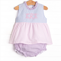 Cotton Candy Color Block Diaper Set, Blue