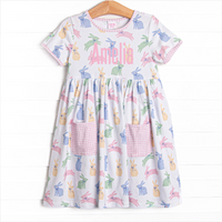 Cottontail Colors Pocket Dress, Pink