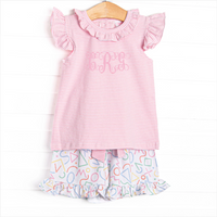Counting Curriculum Short Set, Pink