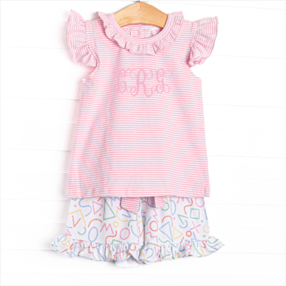 Counting Curriculum Short Set, Pink