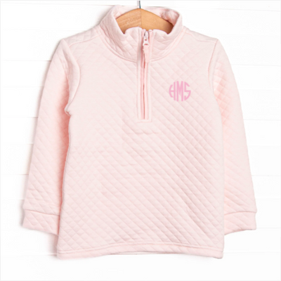Courtney Quilted Pullover, Pink