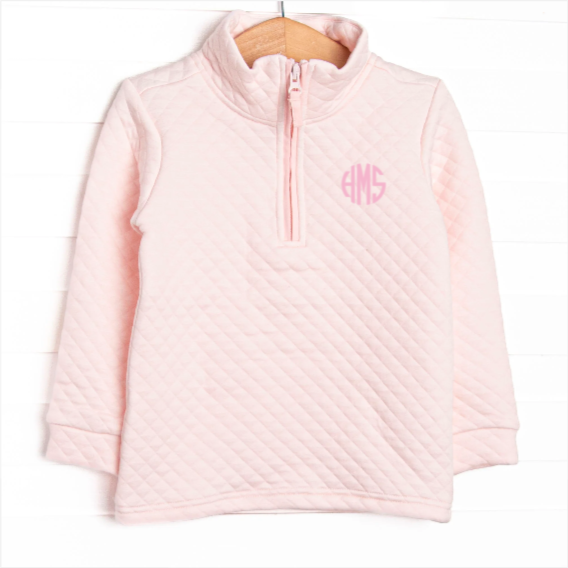 Courtney Quilted Pullover, Pink