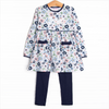 Dare To Blossom Pocket Legging Set, Blue