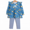 Ducks in a Row Legging Set, Blue