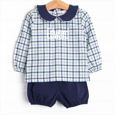 Effortless Days Bloomer Set, Blue