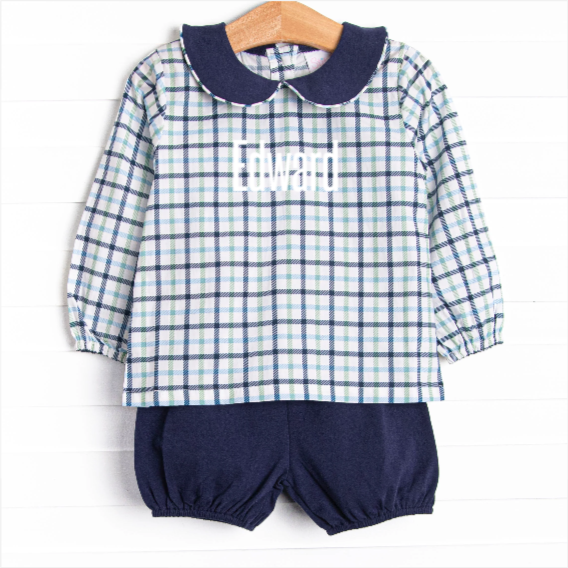 Effortless Days Bloomer Set, Blue