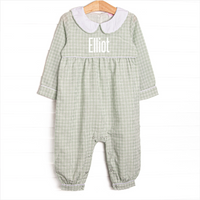 Effortless Days Long Romper, Green