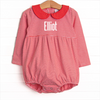 Elliot Long Sleeve Bubble, Fire Red Stripe