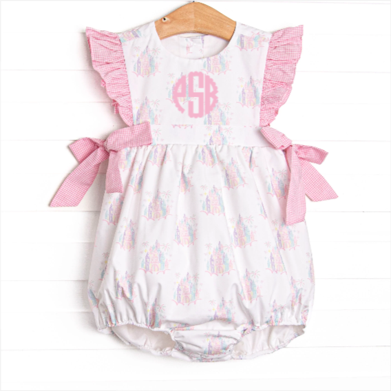 Enchanted Kingdom Side Tie Bubble, Pink