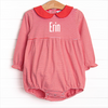 Erin Long Sleeve Bubble, Fire Red Stripe