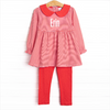 Erin Long Sleeve Legging Set, Fire Red Stripe