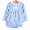 Estelle Bloomer Set, Blue