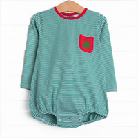 Ethan Pocket Bubble, Red and Green Stripe